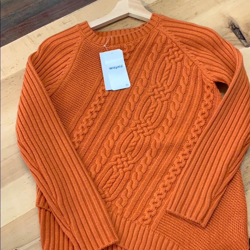 Orange girls sweater